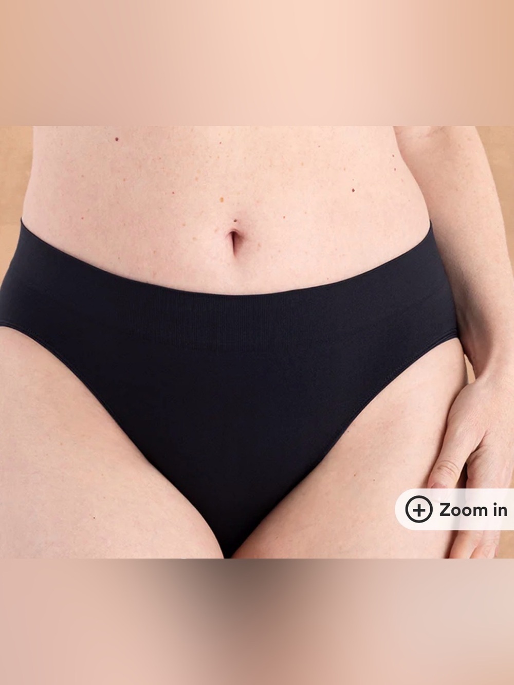 Truekind Ultra Soft Essentials Brief 2 Pair Black/Beige Various Sizes NWT